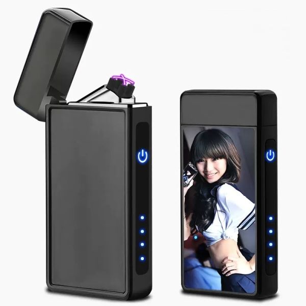 Sublimation USB Lighter With Aluminum Sheet Custom Rechargeable Lighter