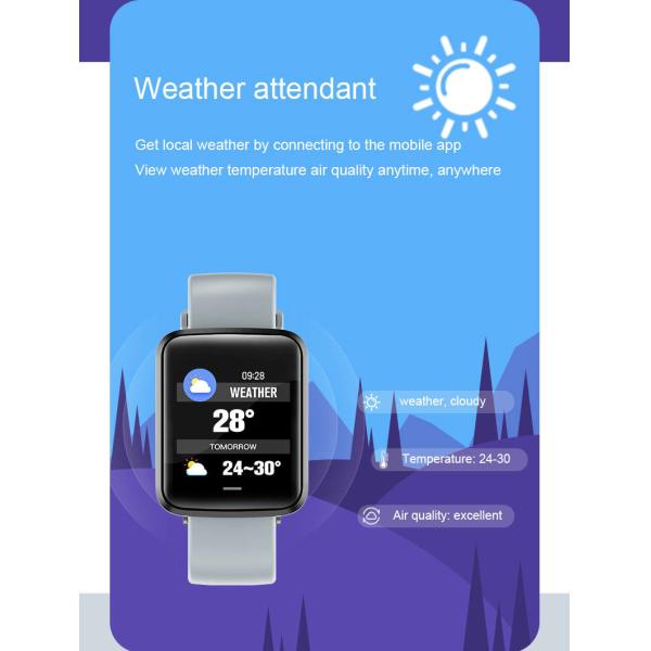 1.3in NFC Sport Smart Watch Multiple Motion Mode 180mAh Dual PPG