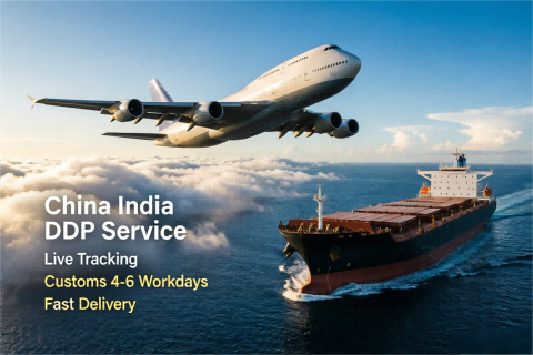 China India DDP Service Live Tracking Customs 4-6 Workdays Fast Delivery