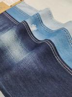 85% Algodón 15% Poliéster Tejido Denim No Elástico 8.3oz Índigo Oscuro