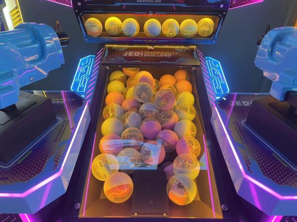 Kids Pusher Arcade Coin Operated Gun Shoot Game Machine For Indoor Amusement