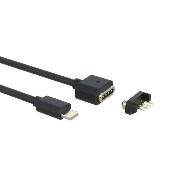 Original Certified 4 Pin Fast Charging Magnetic Connector To lightning Speed Data Transfer Charger Cable Charging Suitable For Iphone Devices