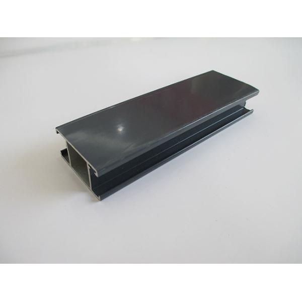Thick Type Aluminium Extruded Profiles Black Powder Coating For Balcony Folding Doors