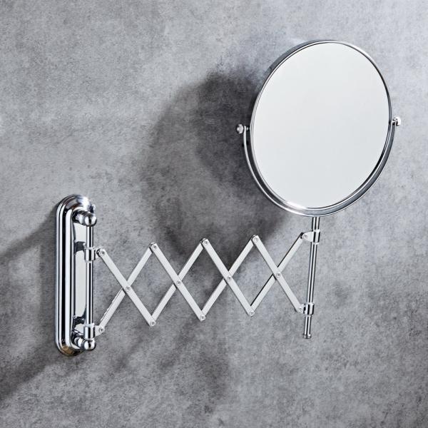 6 INCH wall mounted folding makeup mirror Rotating with Bathroom folding mirror