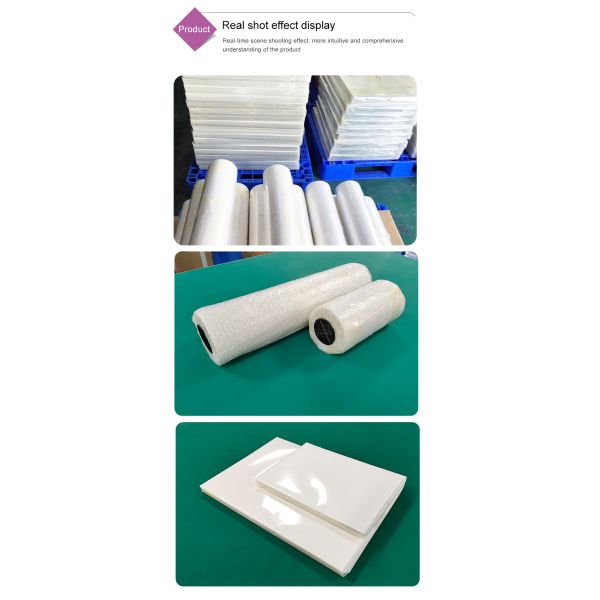 Matte High Quality DTF Pet Film 60CM 24''*328ft Hot Peel DTF Transfer Pet Film Double-Sided for Easy Peel for USA Warehouse