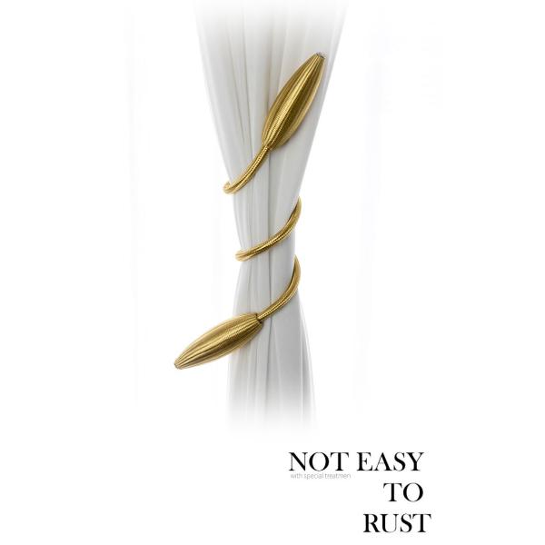 yellow 60g Curtain Tiebacks With Oval Magnet Lacing