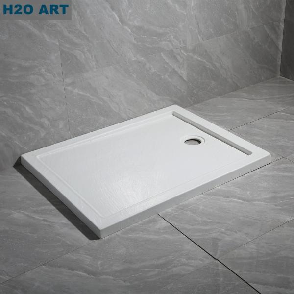 Acrylic Shower Tray Made of Artificial Marble Stone Material with Drainage System
