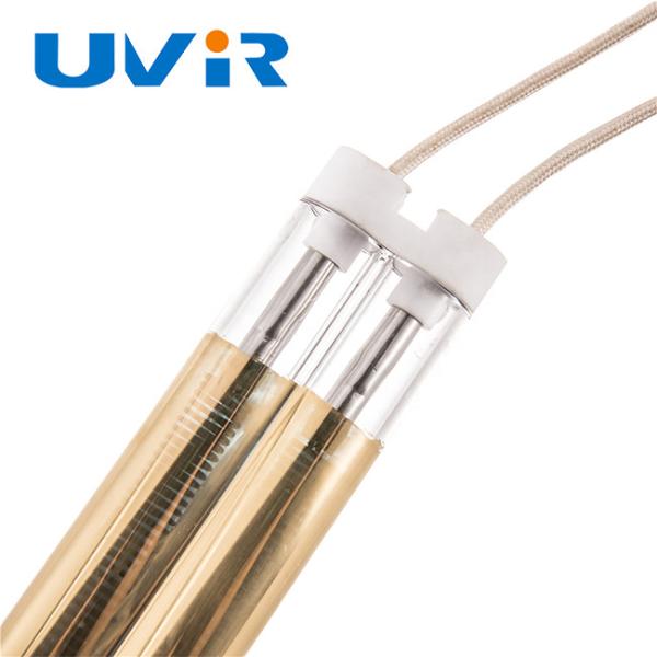 5250W Medium Wave Infrared Quartz Tube Lamp Gold Coated
