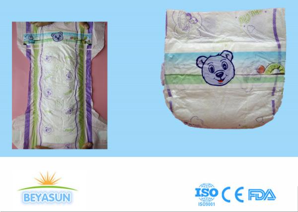 Eco Friendly Organic Disposable Diapers Breathable 3D Leak Prevention