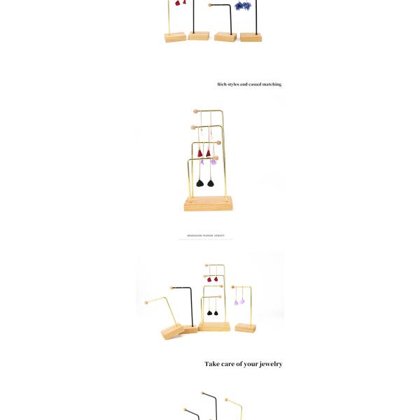 Portable L Shaped Metal Pendant Display Stand for Jewelry Luxury Show Exhibition