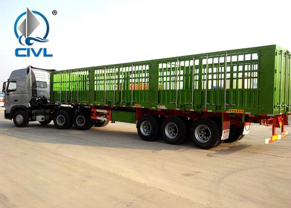 Fence cargo trailer Light Self - Weight Cargo Semi Trailer Truck Used In Logistic Industry