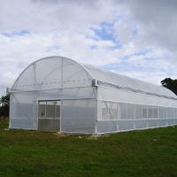 150 micro PE Filme Estufas Ebb And Flow Rolling Bench Seedbed Estufas com mesas de cultivo