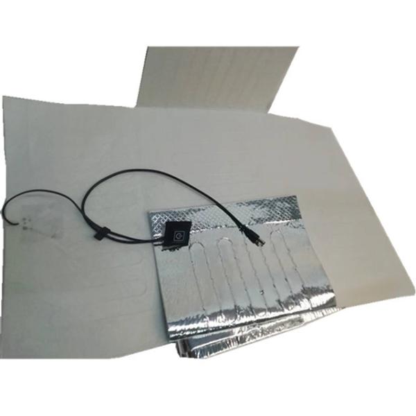 12V Aluminum Foil Heating Pad Size 25x25cm 30x30cm 35x35cm For Food Delivery