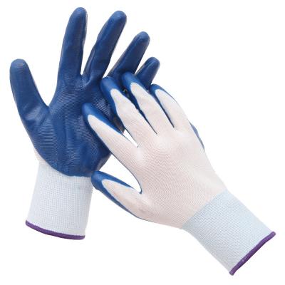 Produtos de segurança rodoviária resistentes ao desgaste Luva revestida com nitril de poliéster