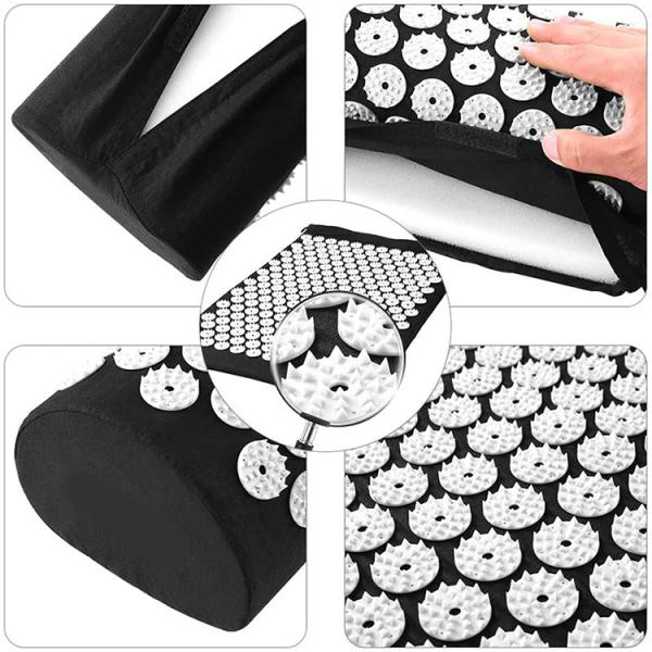 Циновка точечного массажа циновки мышцы йоги роскошная с подушкой