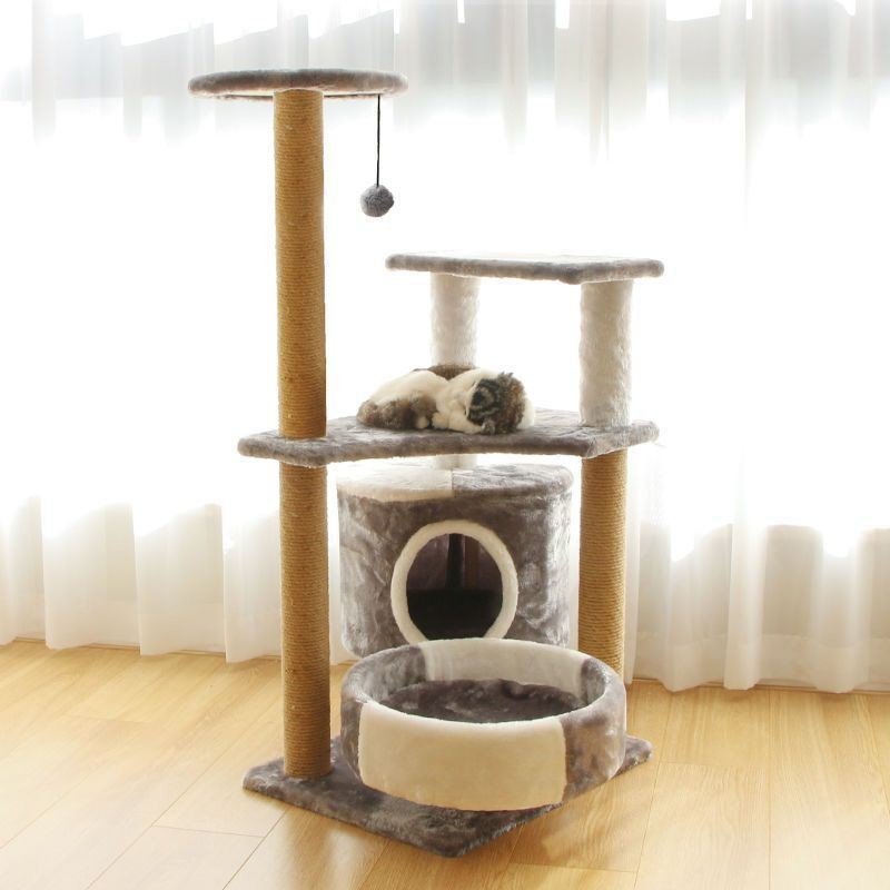 Custom Size Cat Scratching Post Sisal Material and Hanging Ball for Your Cat's Comfort
