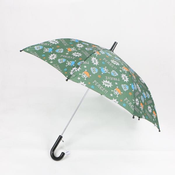 Child Kids Rain Umbrella Full Color Printing OEM Custom Design Zinc Plating Metal Pole