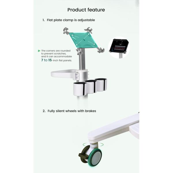 Yonker Medical Trolley Cart Hospital Tablet Medical Trolley Medical Ultrasound Trolley Cart