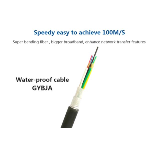 GYBJA High Tensile Waterproof Pigtail Dual Core Fiber Optic Ftth Drop Cables