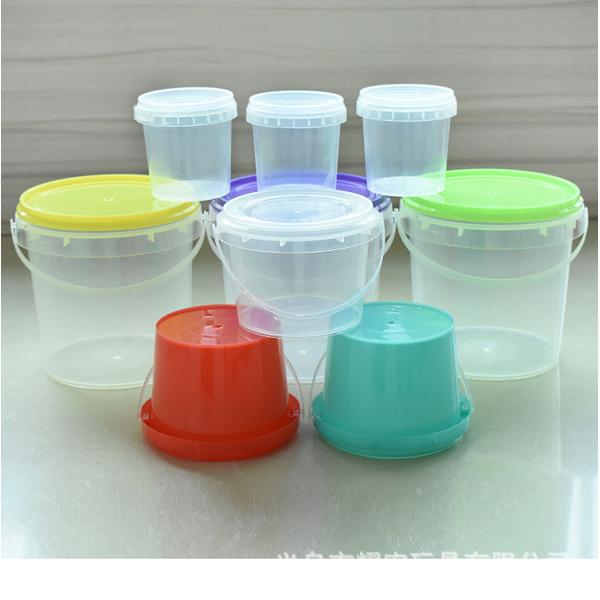 1.0 to 2.5 MM Thickness Plastic Round Packaging Container Bucket For Ships Furniture