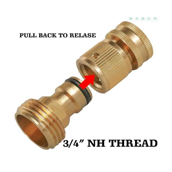 Бронзовый садовый шланг быстрый соединитель 3/4 дюйма GHT мужской и женский водопроводные шланги