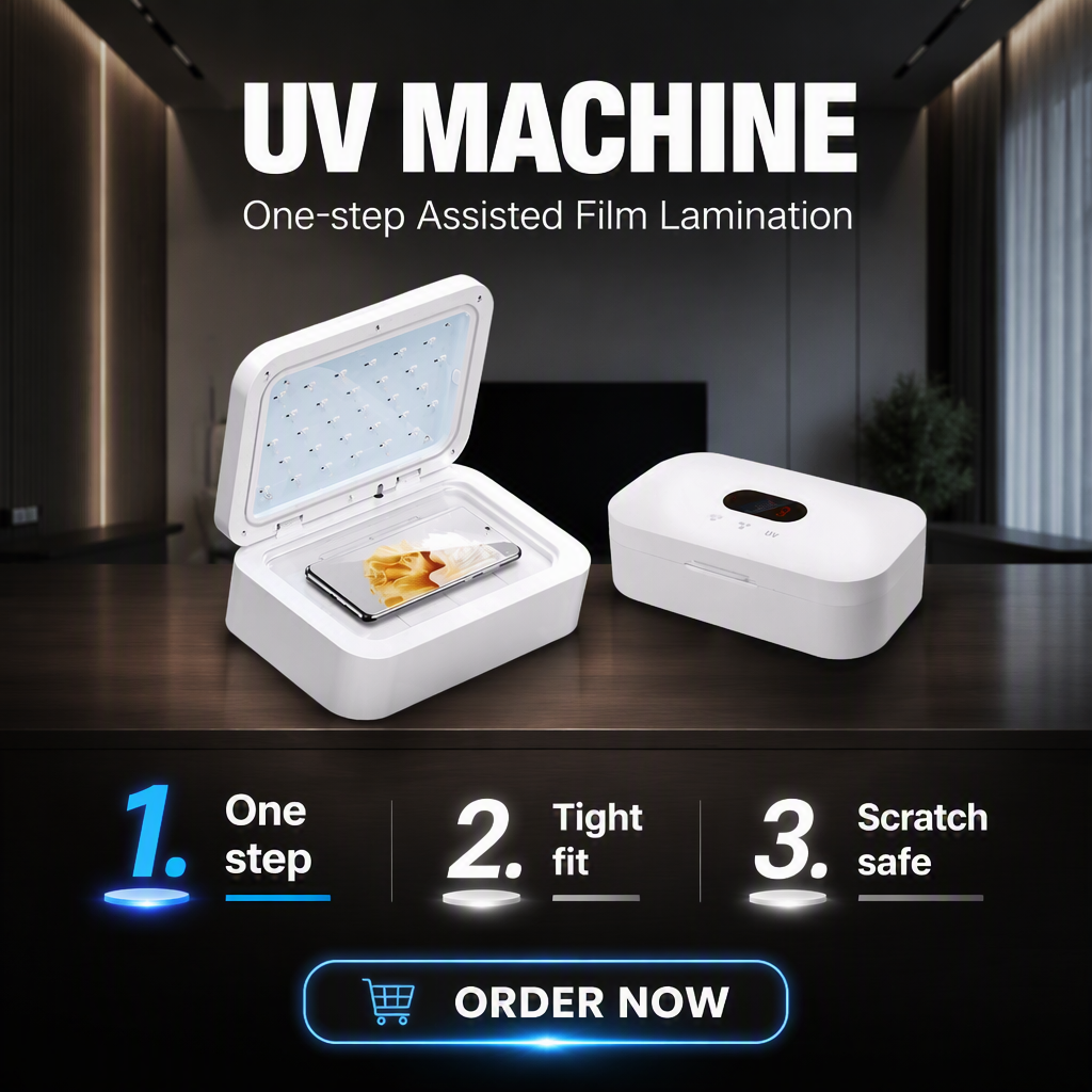 UV Curing Machine Vacuum Bonding 3D Curved Screen Protector Laminator for