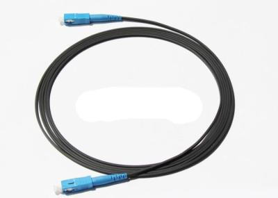 cabo pendente liso exterior do SC FTTH do cabo de remendo da fibra ótica de 200m com Messager