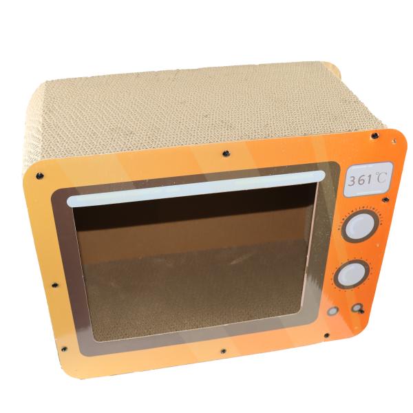 Прочная милая коробка Scratchers кота сбрасывает стресс защищает мебель на большие коты 44CM