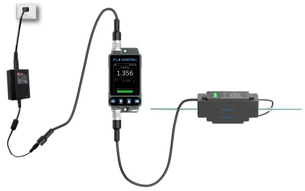 TM605C Clip On Ultrasonic Flow Meter for Chemical Production Process Real-Time Flow Measurement and Process Control