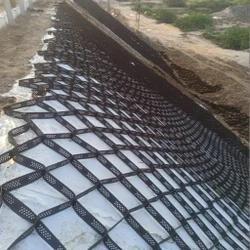 High Tensile Sandy Yellow 100-445 HDPE Plastic Geo Cell For Gravel Stability