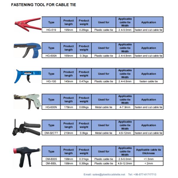 DEMOELE DM-800S Cable Tie Gun Fastener Cutting Tool For Plastic Nylon Cable HOT