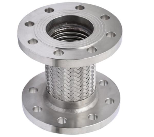 Flange Connection Ss304 Stainless Steel  Braided Flexible Metal Hose