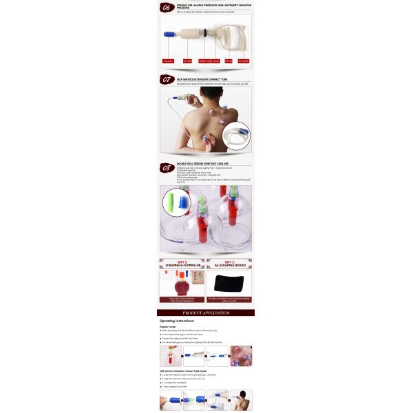 Anti Cellulite Massage Vacuum Suction Cup Therapy Set 12 Gua Sha Massage Tools 3in1 in Box