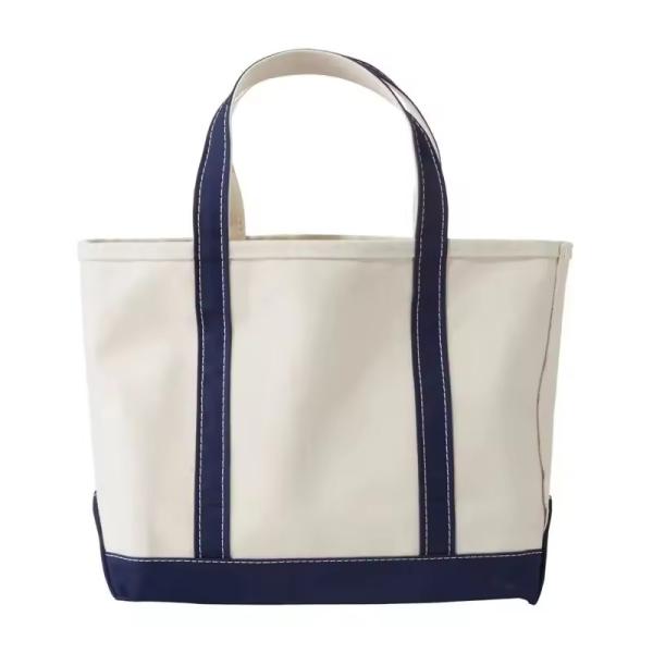 Oversized Eco Friendly Cotton Canvas Tote Bag with Custom Printed Logo Soft-loop Style