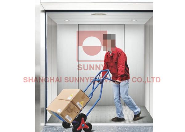 2.5m/S 1000kg Hydraulic Freight Vertical Cargo Lift Without Machine Room