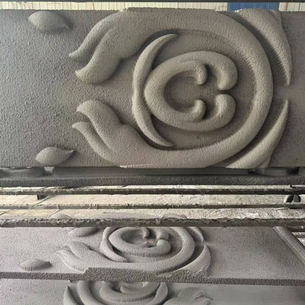Panneaux muraux en relief en EPS sculpté de fleurs, design en relief, art mural en polyuréthane