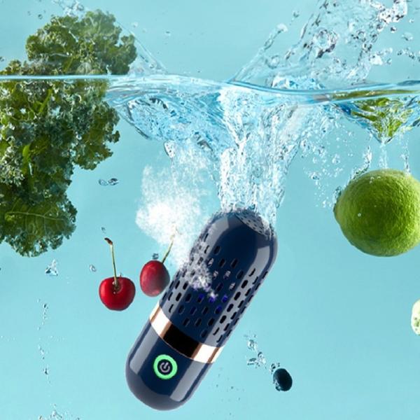 Restaurant Vegetable Cleaner Capsule Shape USB Food Cleaner for Small Fruit and Vegetables