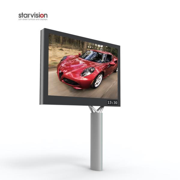 32 Sheet 6.67mm Outdoor LED Billboard Aluminum Profile Powder Coating