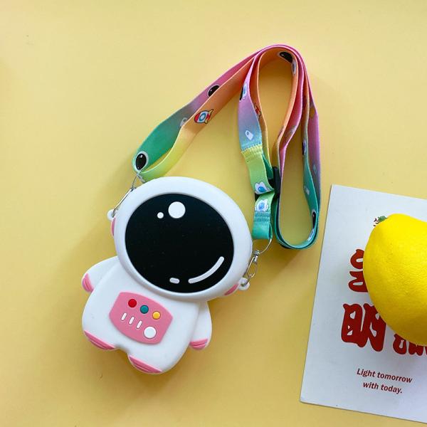 Астронавт Силиконовый карандаш Pouch Bpa Бесплатно для канцелярских принадлежностей Хранение школьных принадлежностей Карандаш Чехлы Мультфильмы Макияжный пакет для детей
