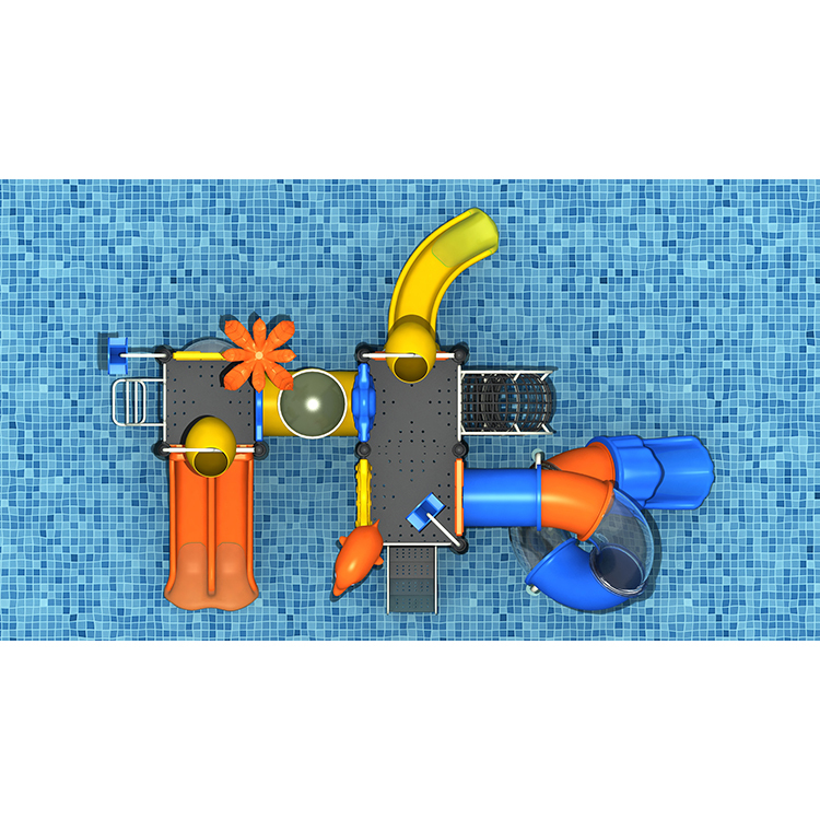 UV Resistant Water Park Playground Kids Play Equipment Plastic Pipe Slides Sets Factory Direct