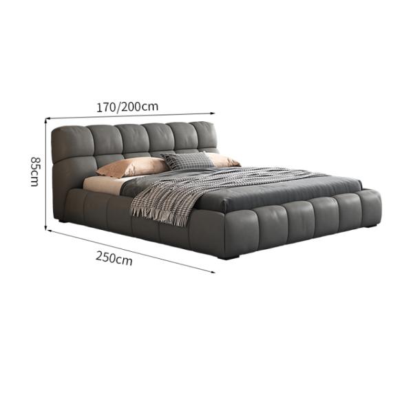 Итальянская мастерская современная двуспальная кровать 1.8*2m ткани мебели спальни