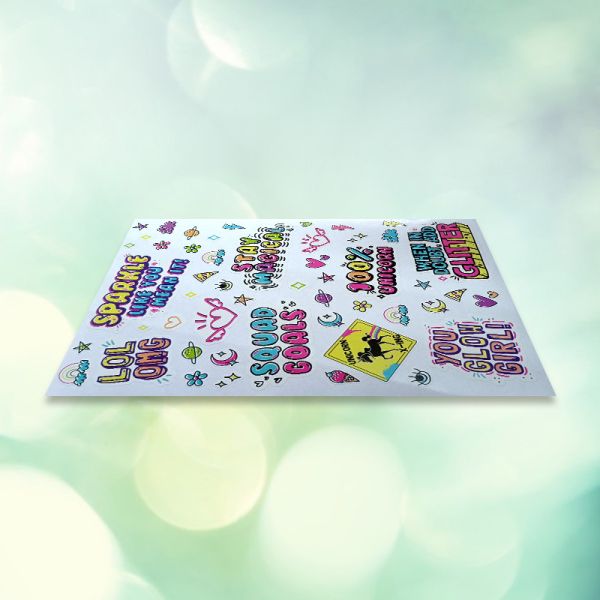 Personalized Printing Kiss Cut Waterproof Pvc Cartoon Stickers On Sheet