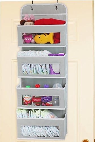 2 Pack Wall Hanging Bag Organizer Basket with Pockets for Bathroom Bedroom Kitchen Dorm Room Essentials Rv Storage and O