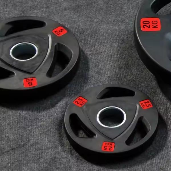 Customized Cast Iron Weight Plates 2.5 / 5 / 10 / 25 / 35 / 45 / 55 Lb Weight Plates For Home Gym