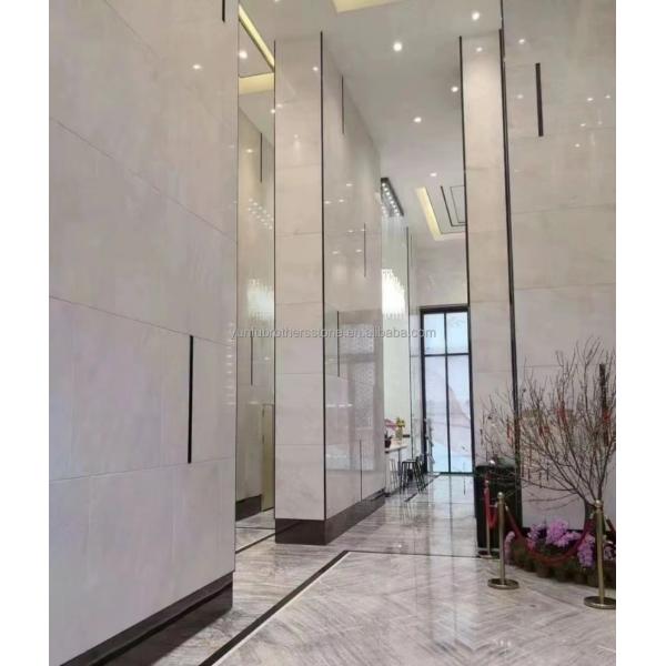Modern Royal White Onyx Honed Marble Sheet Cut-to-Size Graphic Design Solution for Wall Panel and Dining Table Set