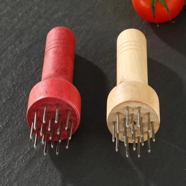 Manual círculo de la carne en la aguja multifunción tierna material de acero inoxidable