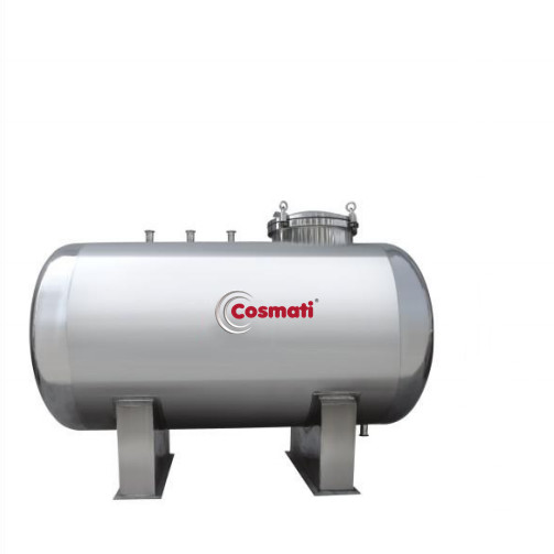 Industrial Customizable Stainless Steel Horizontal Storage Tank Chemical Pharmaceutical Food Processing