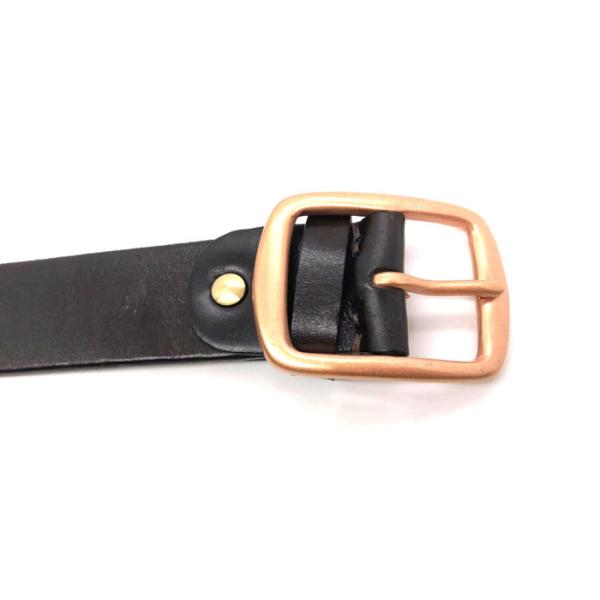 Men 's Fashion Casual Cowhide Leather Belt With Copper Plating Buckle