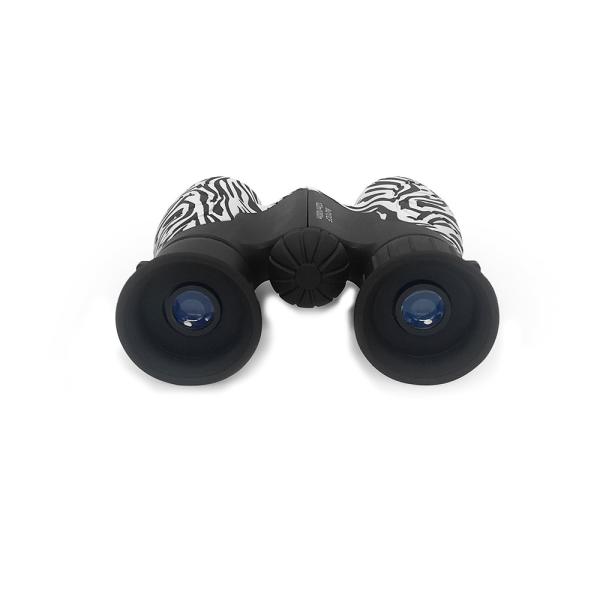 Shock - Proof FMC Zebra Kids Binoculars 8x21 Educational Tool For Outdoor