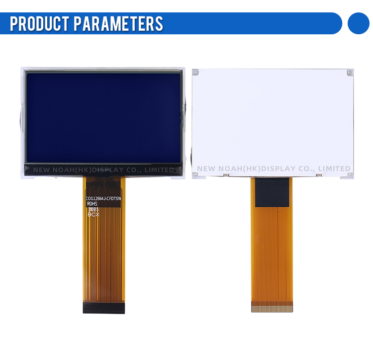 Blue Film COG12864J-CFDTSW Screen Display Graphic Cog Fog LCD With LED Backlight
